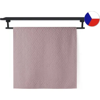 Bytový textil Luxusní ručník 50x100 ELLEN PEONIA 550g šedorůžová