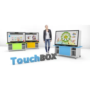 Kancelář Consulta TouchBox 55" - modrý - chytrá dotyková skříňka pro školky i školy PRO-TB55-M