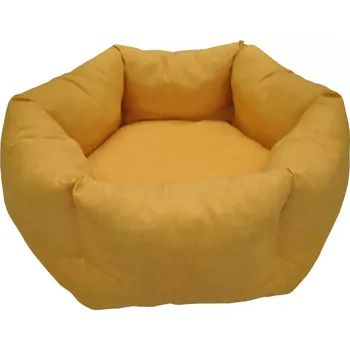 Pelíšek pro psa Pelíšek šestihran - žlutý melír - SLEVA 3% s kodem radost25