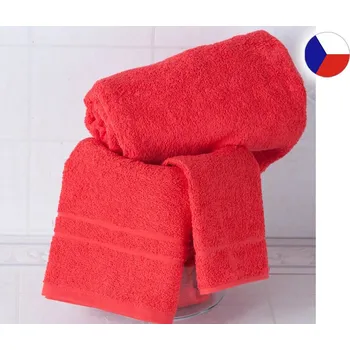 Ručník Froté ručník 50x100 RUJANA 400g Pruh červený