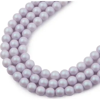Dětské navlékací korálky Manumi České mačkané korálky Manumi 4 mm pearl violet