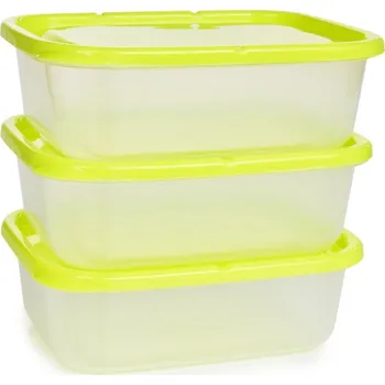 Dóza na potraviny GREEN BOX | sada 3 dóz na potraviny | 650 ml Dedra