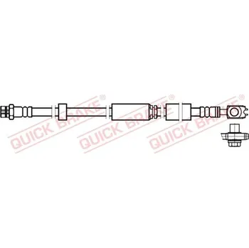 Brzdová hadice Brzdová hadice QUICK BRAKE 58.892X