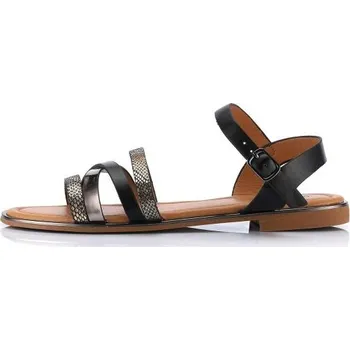 Dámské sandále Dámské sandály ALPINE PRO NICOLETA 39 Černá, Hnědá, Stříbrná