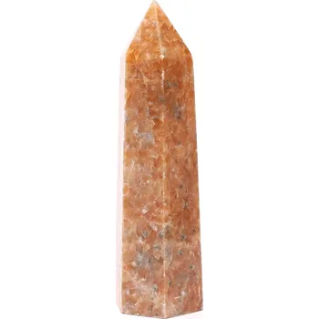 Drahý kámen Magieprirody.cz Obelisk Sluneční kámen špice 110 g - 9,9 cm #D32