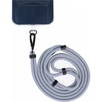 Univerzální šňůrka na mobil šedá