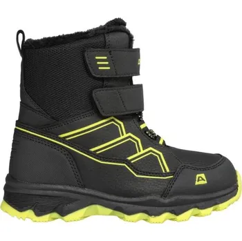 Chlapecká obuv Dětská zimní obuv ALPINE PRO CRESCO 30 Černá, Reflexní neon