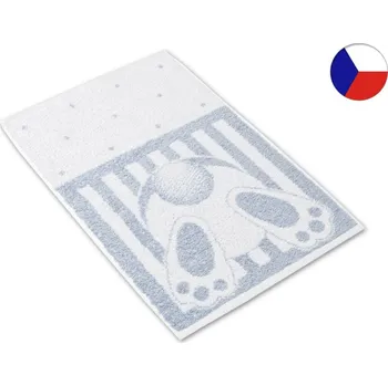 Dětský ručník NORA 32x50 Schovaný zajíček šedý 450g