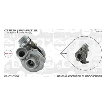 Turbodmychadlo Dmychadlo, plnění, , 6110960399, 611096039980, 6110960799, 611096079980, 611096079988, A6110960399, A611096039980, A6110960799, A611096079980, A611096079988, OES, ES-07-0356