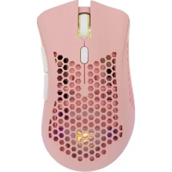 Myš White Shark herní bezdrátová myš LIONEL, 6D, 10 000 dpi, růžová