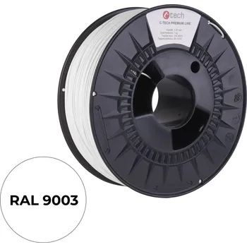 Filament Tisková struna (filament) C-TECH PREMIUM LINE, ASA, dopravní bílá, RAL9003, 1,75mm, 1kg