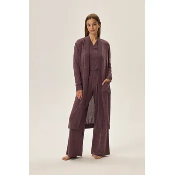 Dámský župan SZLAFROK DAMSKI FUDGE 41948 SS24 fialová M