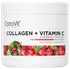 Kloubní výživa OstroVit Collagen + Vitamin C 200 g, malinová limonáda/máta