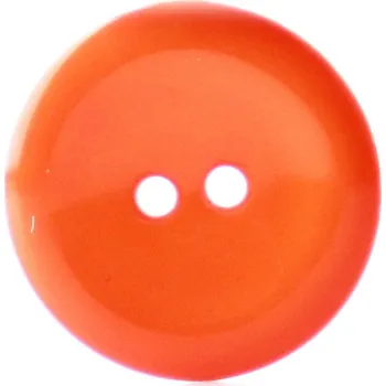 Knoflík Pro Háčkování Knoflík kulatý plast 25 mm, oranžový