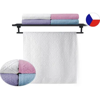 Ručník Luxusní ručník 50x100 ELLEN PEONIA 550g bílý