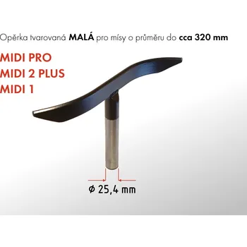 Příslušenstí k soustruhu GURTOOL Opěrka tvarovaná malá | MIDI