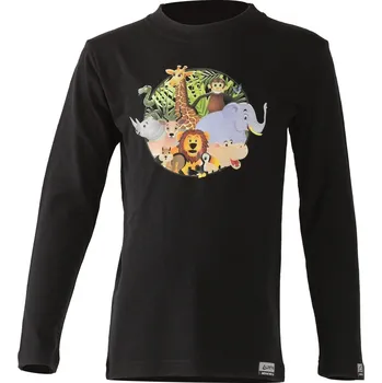 ALI 100% MERINO dětské triko - Černá 9090 / 120 / Černá