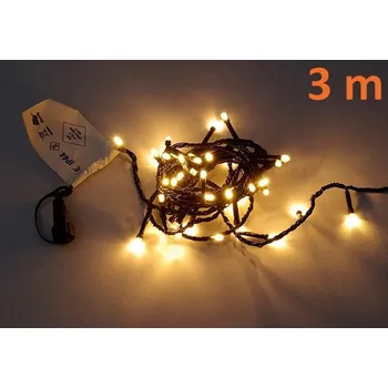 Vánoční dekorace diLED světelný řetěz 40 LED, teple bílý, bez trafa