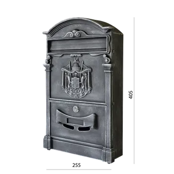 Poštovní schránka KOVIAN, s.r.o. Schránka poštová, 255x405x90mm, strieborná patina