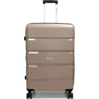 Velký cestovní kufr na kolečkách polypropylen TSA 100l Madisson 43603 béžová