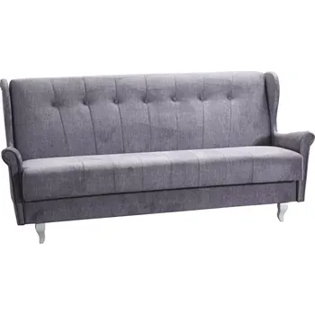 Pohovka Pohovka ušák Royal III, šedá (Vogue 14/bílé)