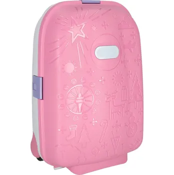 Dětský cestovní kufr na kolečkách, příruční zavazadlo, růžový