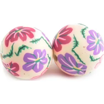 Dětské navlékací korálky Korálky 16mm žluté - 2ks