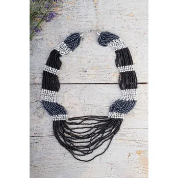 Náhrdelník Prosperk Náhrdelník z černých korálků S1771