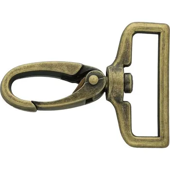 Pro Háčkování Karabina 30 mm, staromosaz Počet: 1 ks