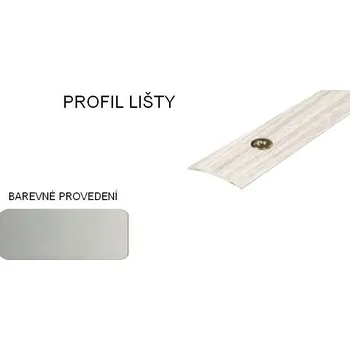 přechodová lišta PRINZ 40 PŘECHODOVÉ LIŠTY - ŠROUBOVACÍ, šíře 40 mm Barva: Nerez hladká, Zvolte délku: 100 cm