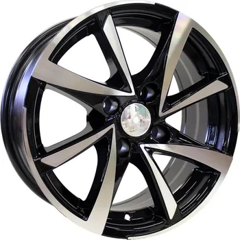 Alu kolo Alu kola Racing Line BK575, 15x6.5 4x108 ET25, černá + leštění