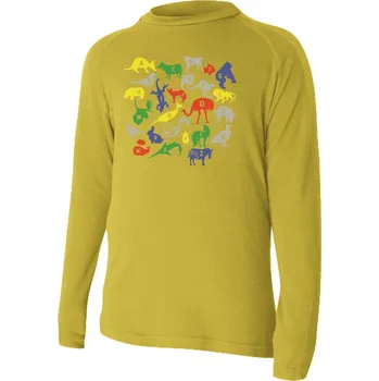 HARO dětské merino triko - Zelenožlutá 6464 / 100 / Zelenožlutá