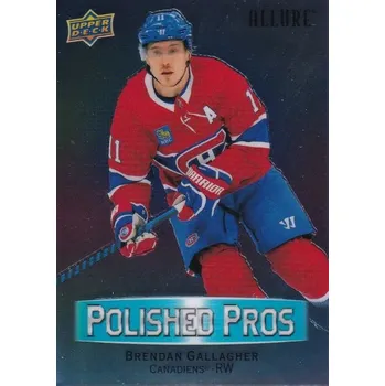 Karetní hra insert karta BRENDAN GALLAGHER 23-24 Allure Polished Pros číslo PP-12