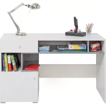 Psací stůl Psací stůl Sigma 10, bílá mat/beton