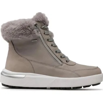Dámská zimní obuv Dámské kotníkové boty Geox D DALYLA 37 Šedá, Stříbrná, Bílá
