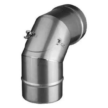 Komín Nerez koleno pevné 90° +čist.otvor 180/0,6mm