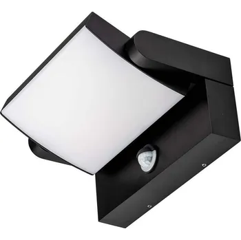 Černé fasádní LED svítidlo náklopné s pohybovým čidlem 17W IP65 - Denní bílá - LED Solution - 2941 - 2941