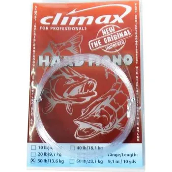 Návazcový silon na dravce Climax HARD MONO 9,1m/0,50mm/20lb/9,1kg