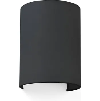 Lampička FARO BARCELONA Nástěnné světlo Cotton, klenuté, 20 x 15 cm, černá černé 1 x 15 W LED - Doprava zdarma