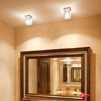 Fabbian Cubetto stropní světlo 1 zdroj, čirá transparentní, chrom lesklý 1 x 7 W LED - Doprava zdarma