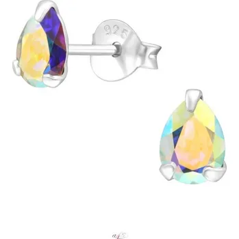 Náušnice Prosperk Stříbrné náušnice duhové slzy S0927