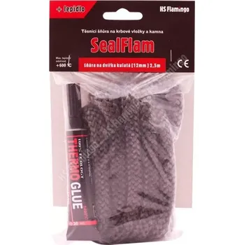 Těsnící šňůra kulatá + lepidlo (10 mm) 2,5 m