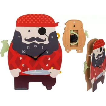 Hodiny Pirátská party - hodiny Pirát 21 x 29 cm