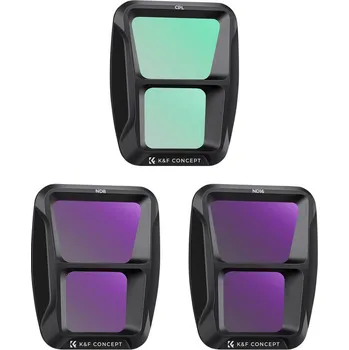 K&F DJI Air 3 CPL+ND8+ND16 3cps Filters Set, 28 Layer Multi-Coated HD Optical Glass Filter