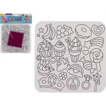 kreativní sada Teddies Kreativní sada kouzlení s fóliovými obrázky třpytivé v sáčku 22x27cm