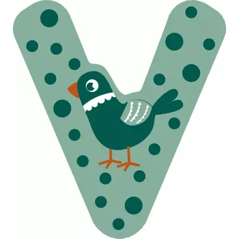 Dětsný nábytek small foot Dřevěné písmeno V