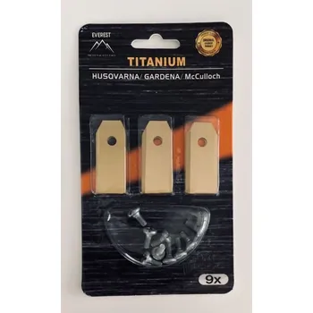 Zahradní technika NŮŽ ROBOTICKÝCH SEKAČEK HQ GARDENA 43mm TYTAN - SADA 9 ks (náhr. orig. č. 535138701, 535138702, 535138801, 505127801, 505127802, 535138702, 535138802, 577606402, 577864602, 577606502, 577606504, 577606602, 577606603, 577864401, 577606505, 595084402, 84610