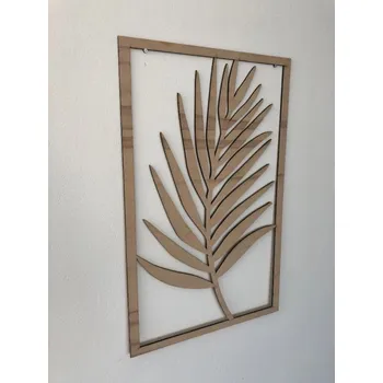 Obraz Home Deco 3D dřevěná dekorace na zeď - List Palmy 30x50cm