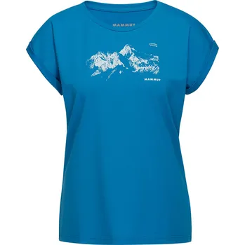 Dámské tričko Mammut Mammut Mountain T-Shirt Women Barva - Velikost: Modrá - L