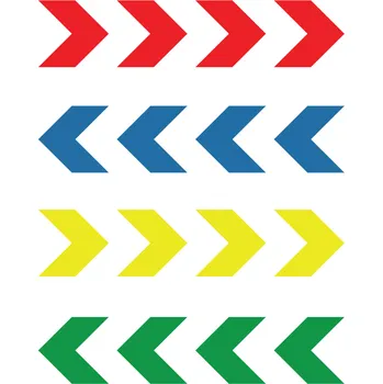 Traiva s.r.o. Značení prosklených ploch - šipka šipka 50 x 50 mm Verze: Samolepka 50 x 50 mm tl. 0.1 mm - žlutá - Kód: 04661